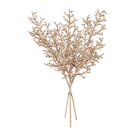 Vickerman 22" Artificial Champagne Ice Sprays, 3ct.